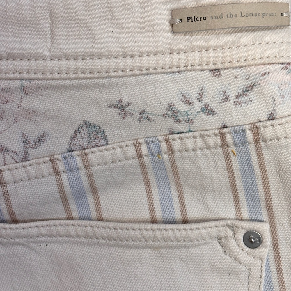 Anthropologie Pilcro Fleur High-Rise Slim Boyfriend Jeans Size 28 - Picture 12 of 13
